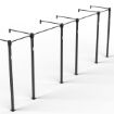 Poza cu ATX Functional Wall Rig 700 Basic 5 – Rig Profesional de Perete pentru Functional Training și Cross Training