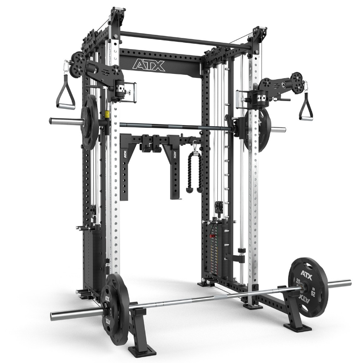 Poza cu ATX Cable Smith Rack SRX-650 – Stație Multifuncțională Profesională cu Smith Machine și 2 x 90 kg