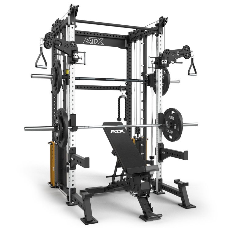 Poza cu ATX Cable Smith Rack SRX-650 – Stație Multifuncțională Profesională cu Smith Machine și 2 x 90 kg