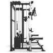 Poza cu ATX Cable Smith Rack SRX-650 – Stație Multifuncțională Profesională cu Smith Machine și 2 x 90 kg