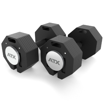 Poza cu ATX Octa Dumbbells pereche - Haltere reglabile 2 x 36 kg