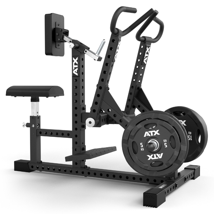 Poza cu ATX Lateral Row Machine LRM-720 – Aparat Profesional Plate Loaded pentru Antrenamentul Spatelui