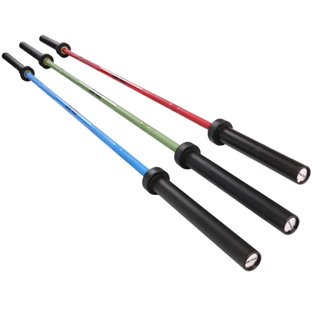 Poza cu Bară olimpică Cerakote 20KG OK5002 – rezistență premium pentru antrenamente intense