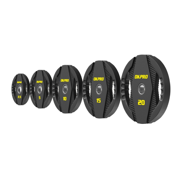 Poza cu Discuri Olimpice Urethan Premium – Greutăți Profesionale pentru Sală și Fitness