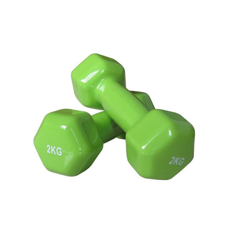 Poza cu Gantere din Vinil Hexagonale 1–10 kg pentru Fitness și Aerobic, TheWay Fitness 