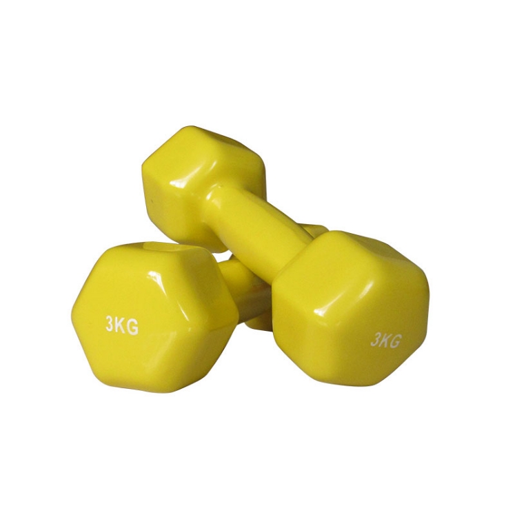 Poza cu Gantere din Vinil Hexagonale 1–10 kg pentru Fitness și Aerobic, TheWay Fitness 