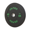 Poza cu Discuri Bumper Plate Cauciuc Negre OK2006-10 – Olimpice 50MM, 5–25 KG
