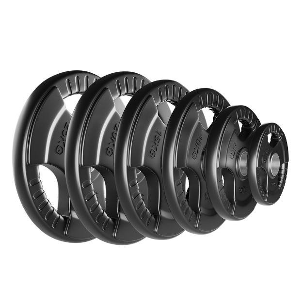 Poza cu Discuri olimpice cauciucate cu inel din otel 1.25-25 kg, TheWay Fitness