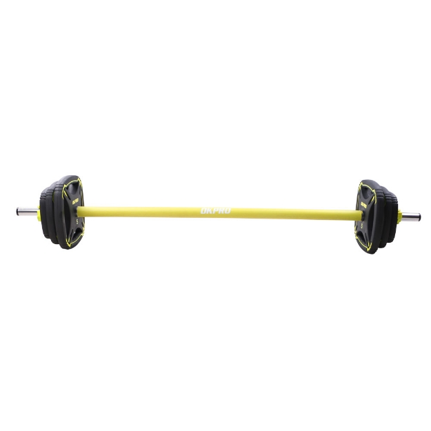 Poza cu Set bara si discuri fitness - aerobic, TPU, 20 kg