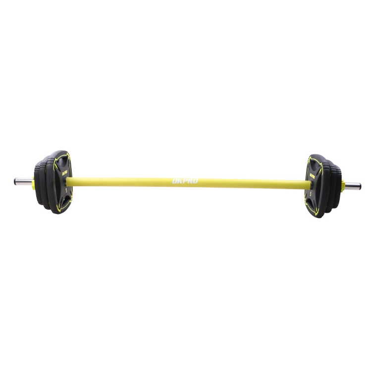 Poza cu Set bara si discuri fitness - aerobic, TPU, 20 kg