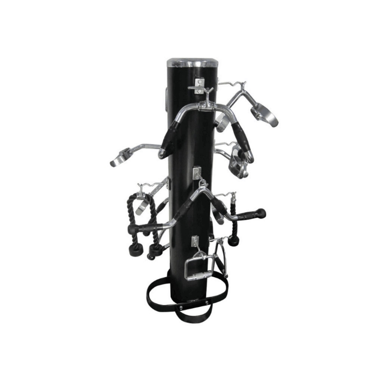 Poza cu Suport Vertical pentru Bare Aparat Fitness – Organizare Eficientă și Design Compact