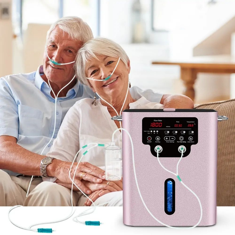 Poza cu Inhalator Multifunctional, Hidrogen Molecular si Oxigen pur, SPE/PEM 1800ml/min, Suyzeko, GY-HX1800