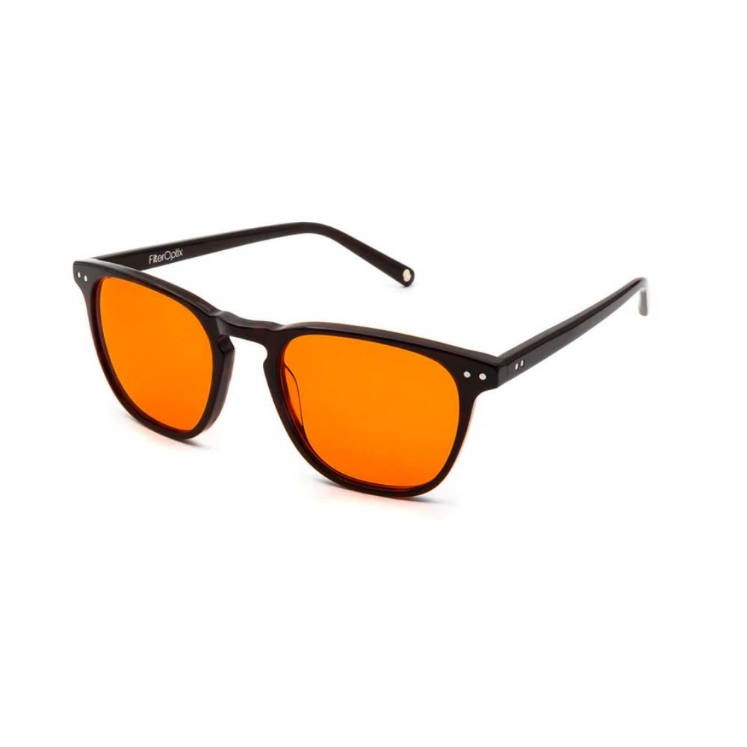 Poza cu Ochelari cu lentile portocalii – Yama Black Orange, Filter Optix