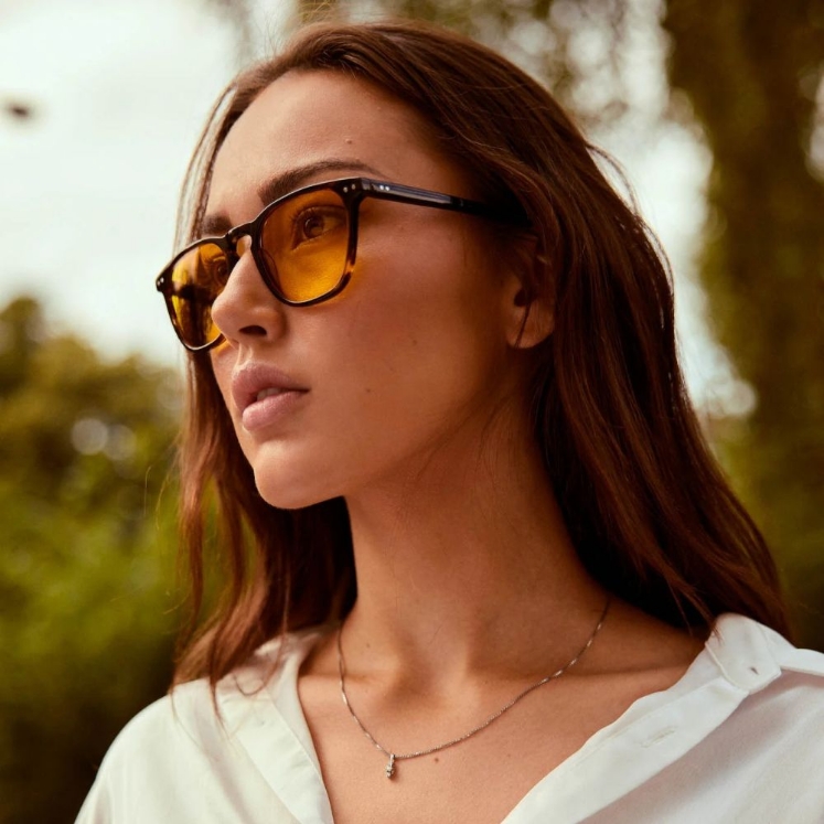 Poza cu Ochelari cu lentile galbene pentru calculator – Yama Cinnamon Yellow, Filter Optix