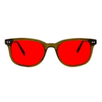 Poza cu Ochelari cu lentile roșii pentru seară – Cedar Olive Red, Filter Optix