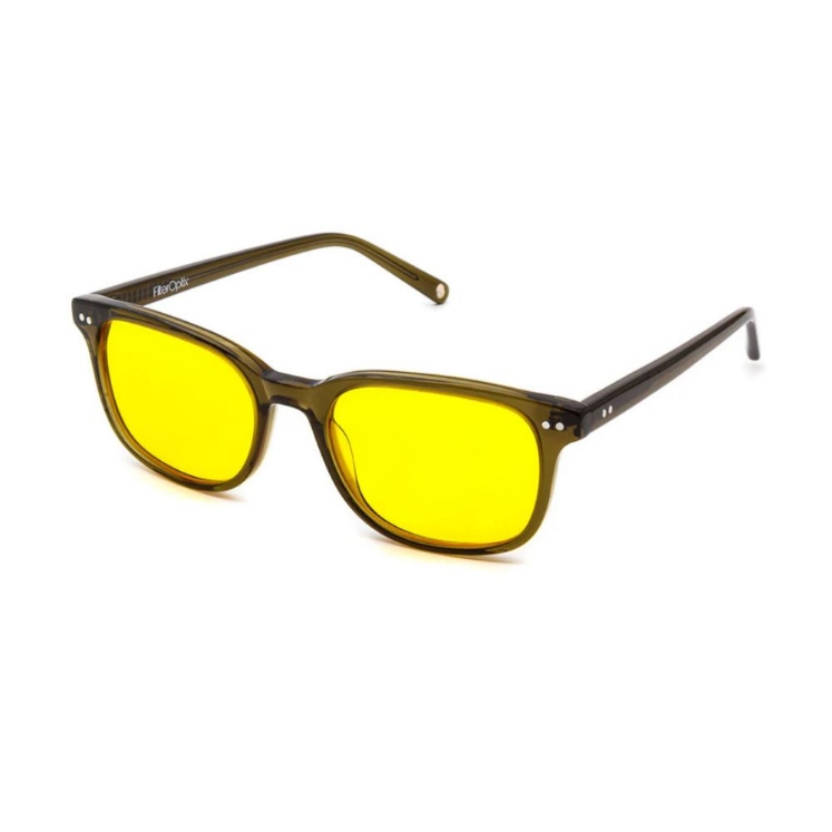 Poza cu Ochelari cu lentile galbene, pentru calculator – Cedar Olive Yellow, Filter Optix