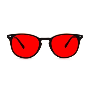 Poza cu Ochelari cu lentile roșii pentru seară – Ventus Matte Black Red, Filter Optix