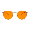 Poza cu Ochelari cu lentile portocalii, anti lumină albastră – Mesi Silver Orange, Filter Optix