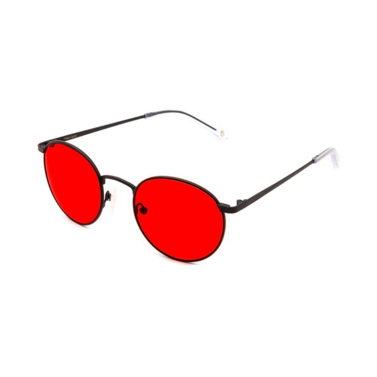 Poza cu Ochelari cu lentile roșii pentru seară – Mesi Black Red, Filter Optix