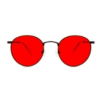 Poza cu Ochelari cu lentile roșii pentru seară – Mesi Black Red, Filter Optix