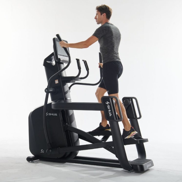 Poza cu Bicicletă eliptică profesională SHUA SH-B9100ET cu ecran tactil 15.6” și 40 niveluri de rezistență