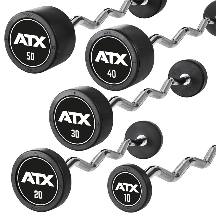 Poza cu Bară EZ din Cauciuc cu Logo ATX - 10 kg - 50 kg
