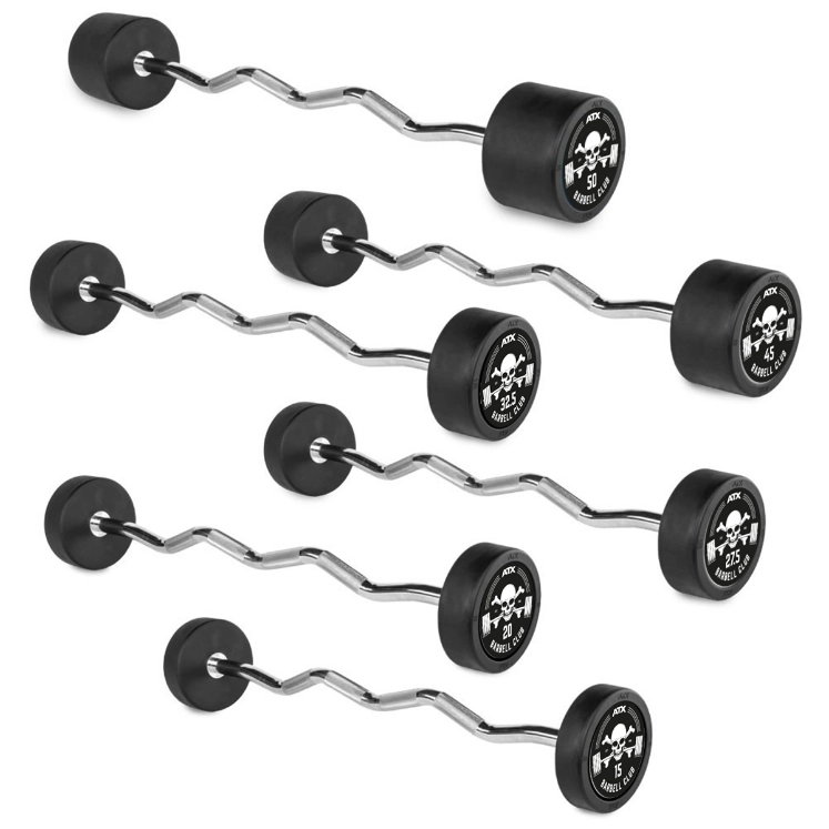 Poza cu Bară EZ Cauciucată - Logo Barbell Club - 10 kg - 50 kg
