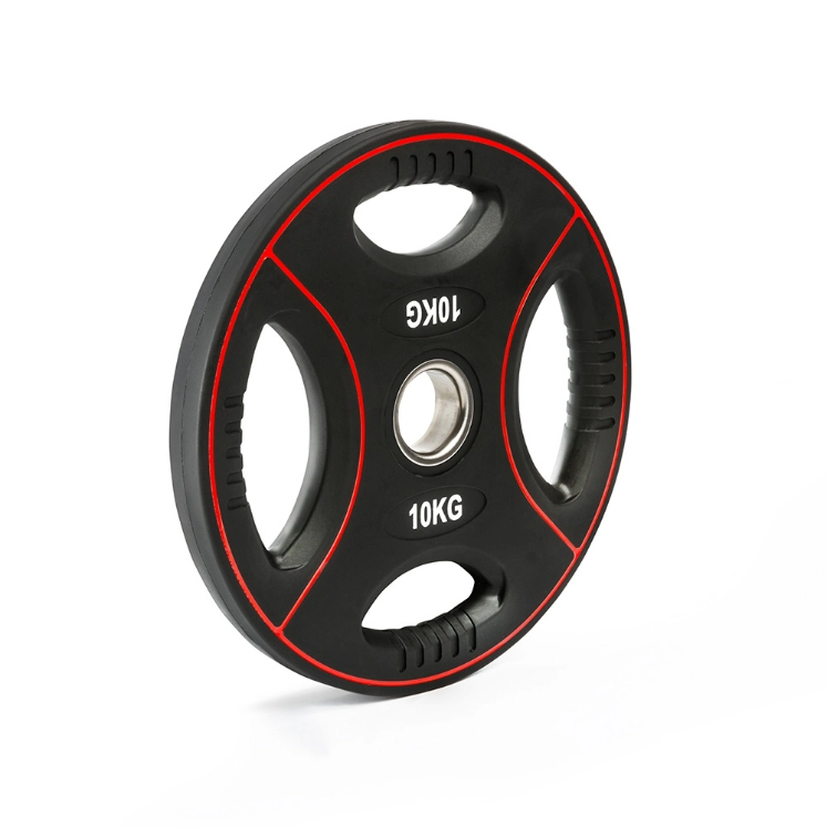 Poza cu Disc de greutăți cu 4 mânere, acoperită cu poliuretan, 50 mm, 1.25 kg - 25 kg