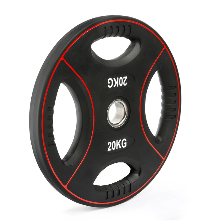 Poza cu Disc de greutăți cu 4 mânere, acoperită cu poliuretan, 50 mm, 1.25 kg - 25 kg