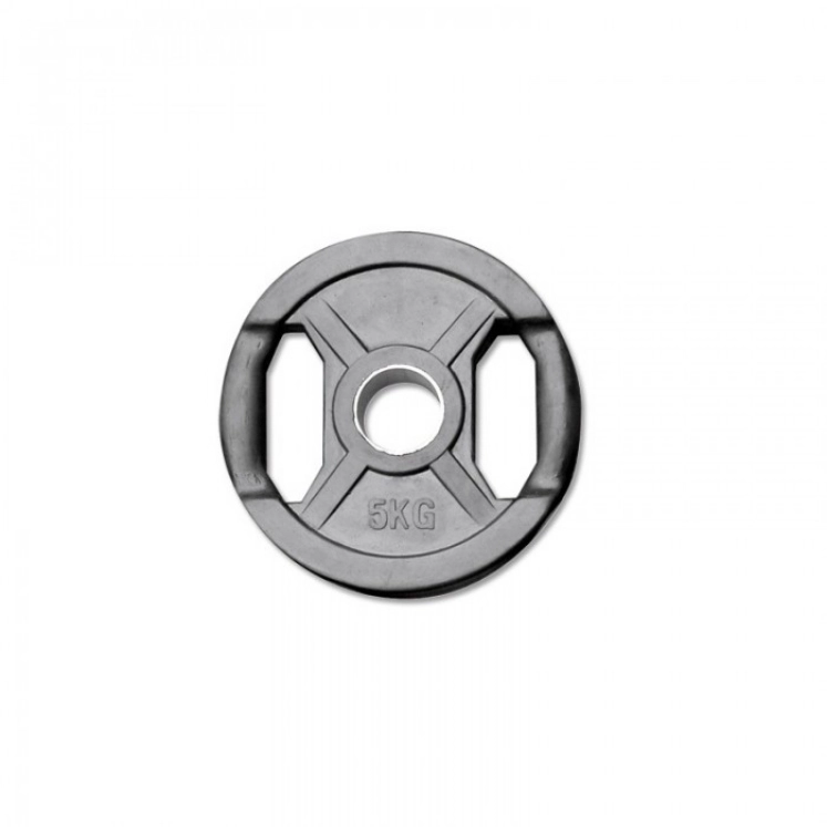 Poza cu Discuri de haltere cauciucate cu prindere, 50 mm, negru, 0.5 kg - 25 kg