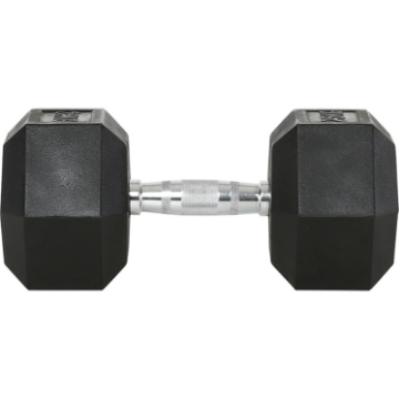 Poza cu Ganteră hexagonală cauciucată, ATX® Professional, 1 kg - 50 kg