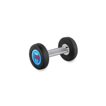 Poza cu Ganteră cauciucată personalizată cu Logo Client - 2.5 kg - 60 kg