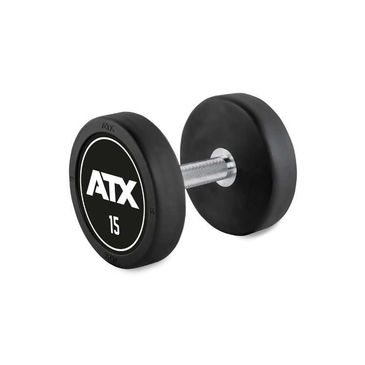 Poza cu Ganteră din cauciuc - ATX Logo - 2.5 kg - 60 kg