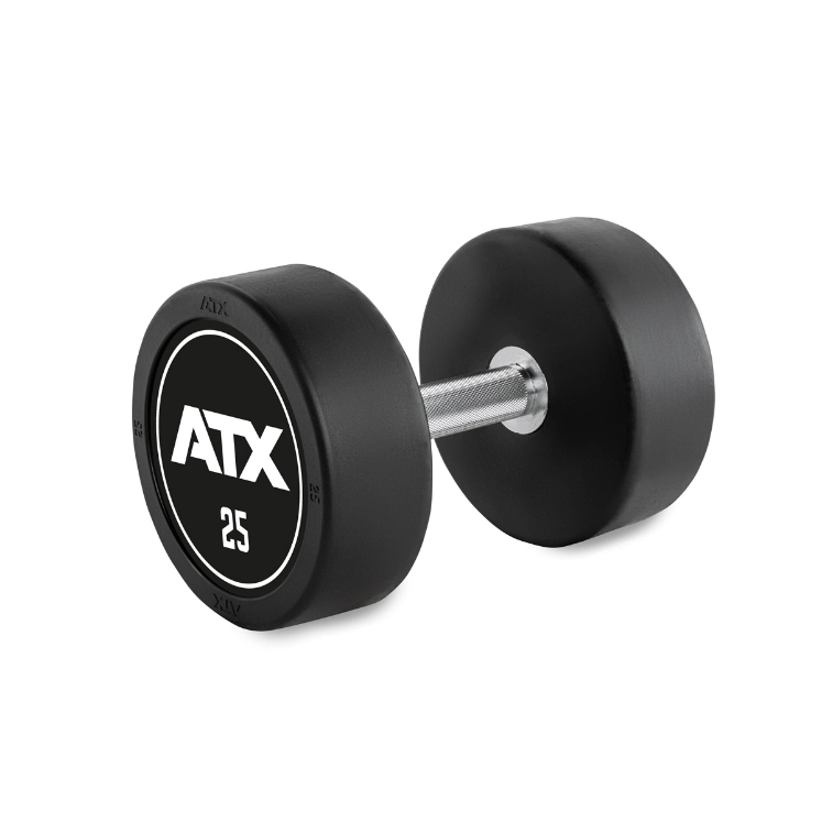 Poza cu Ganteră din cauciuc - ATX Logo - 2.5 kg - 60 kg