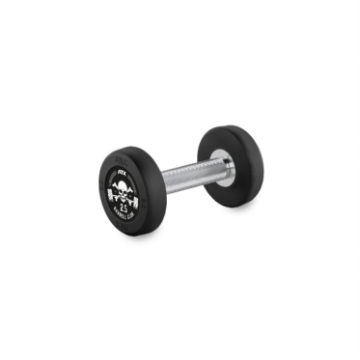 Poza cu Gantere Profesionale PRO-Style din Cauciuc - cu Logo Barbell Club - 2,5 – 60 kg, Increment de 2,5 kg