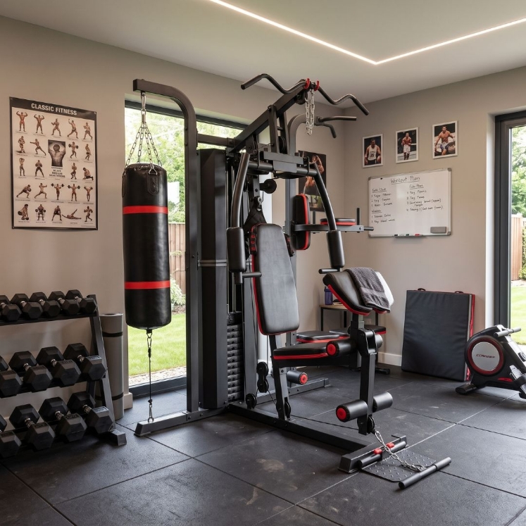 Poza cu Aparat multifunctional fitness 3 Station Home Gym, MS631S, TheWay