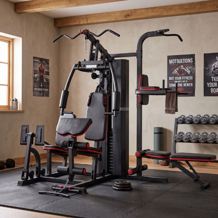 Poza cu Aparat fitness multifunctional 3 Station Home Gym, MS632S, TheWay