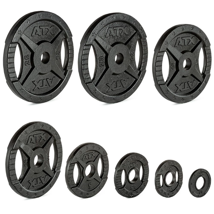 Poza cu ATX® 2 Grip Guss 50 mm – Disc de greutate din fontă pentru antrenament, 1.25 kg - 20 kg