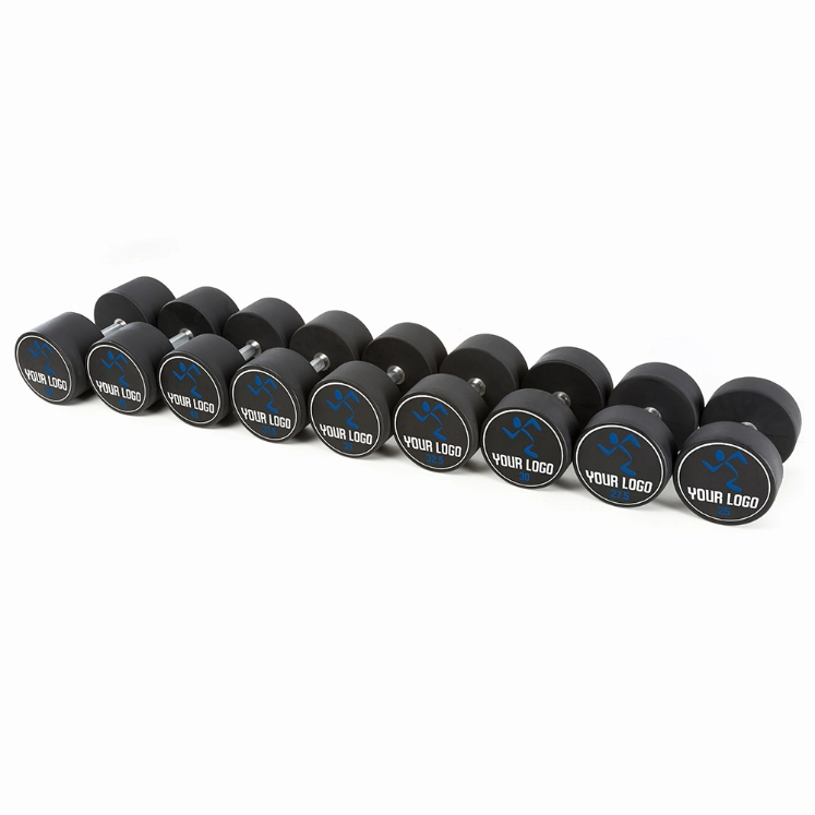 Poza cu Gantere Urethane cu logo personalizat 2.5 kg - 60 kg
