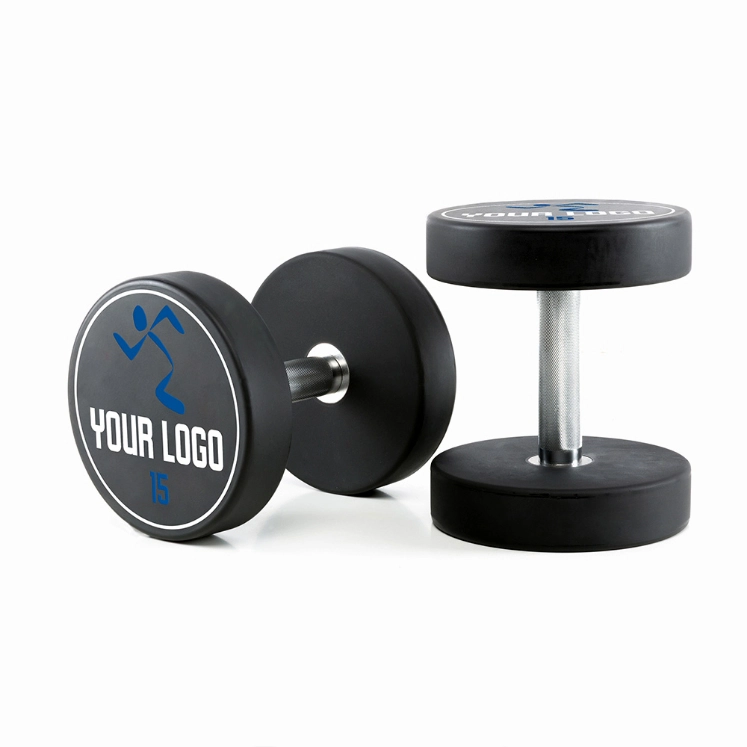 Poza cu Gantere Urethane cu logo personalizat 2.5 kg - 60 kg