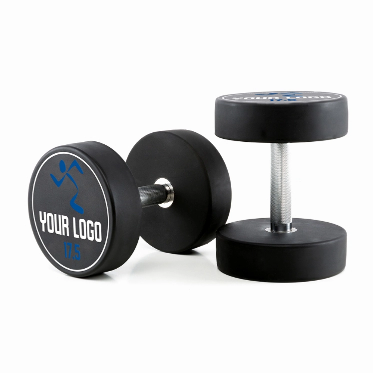 Poza cu Gantere Urethane cu logo personalizat 2.5 kg - 60 kg