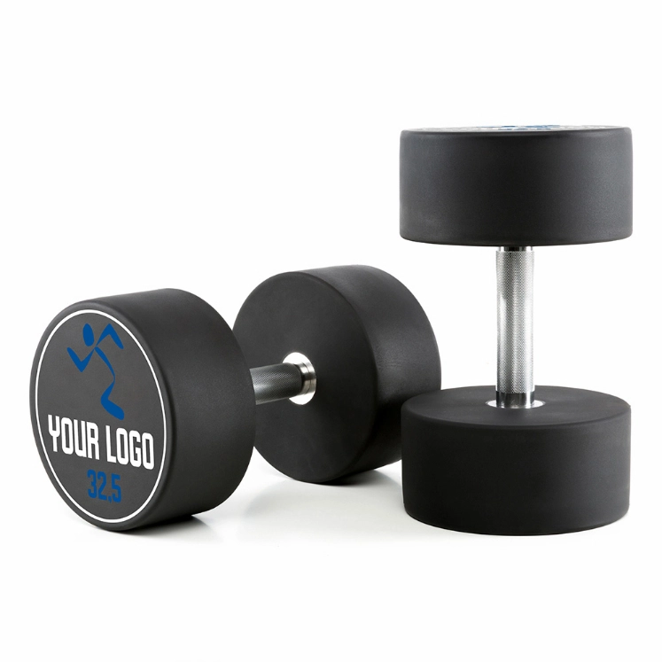Poza cu Gantere Urethane cu logo personalizat 2.5 kg - 60 kg