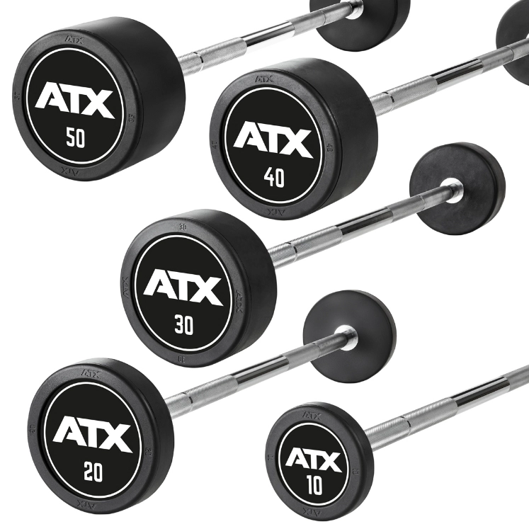 Poza cu Bară dreaptă cauciucată, ATX Logo, 10 kg - 50 kg