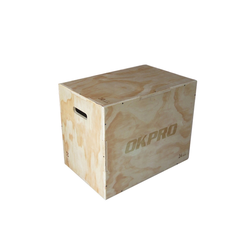 Poza cu Cutie Pliometrică din Lemn TheWay OK0049B – 50 × 60 × 75 cm