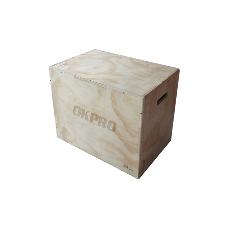 Poza cu Cutie Pliometrică din Lemn TheWay OK0049B – 50 × 60 × 75 cm