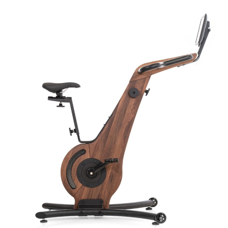Poza cu NOHRD Bike Pro – Bicicletă fitness premium din lemn masiv cu ecran tactil de 14 inch